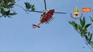 Vigili del Fuoco soccorrono scalatore precipitato in un dirupo a Casamicciola