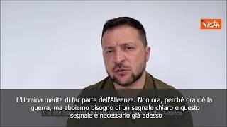 Zelensky: Nato dia segnale chiaro su adesione Ucraina