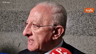 La Russa, De Luca: Da chi ha responsabilità istituzionali ci aspettiamo comportamenti adeguati