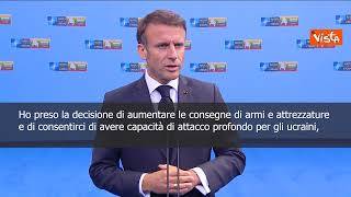 Macron: Invieremo all'Ucraina missili a lungo raggio