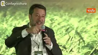Salvini a Confagricoltura scherza: "In attesa di Tajani? Posso riempire spazio fino a mezzogiorno"