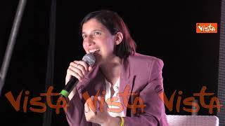 Elly Schlein alla Festa dell'Unità a Roma