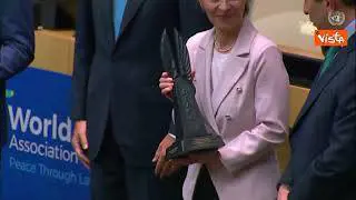 Von der Leyen premiata a New York per il World Peace and Liberty Award