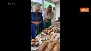 Carlo e Camilla in visita a Brecon per il centenario della sua Cattedrale