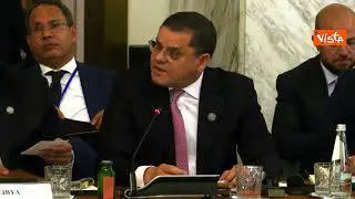 Dbeibah (Presidente Libia) ricorda madre e figlia morte nel deserto alla Conferenza su Migrazioni