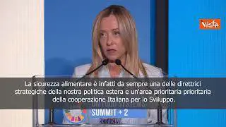 Meloni: Sicurezza alimentare una delle maggiori sfide del nostro tempo
