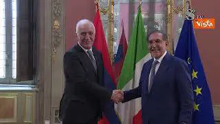 La Russa riceve il Presidente della Repubblica armena Vahagn Khachaturyan