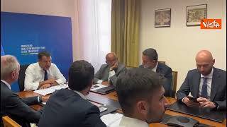 Aeroporto Catania, la riunione con il ministro Salvini