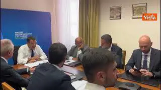 Aeroporto Catania, la riunione con il ministro Salvini