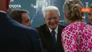 Mattarella alla cerimonia di apertura dei mondiali di scherma a Milano