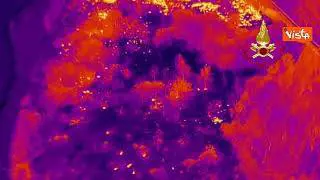 Incendi in Salento, le immagini della termocamera dei Vigili del Fuoco