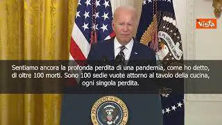 Gaffe di Biden: "Oltre 100 americani morti a causa del Covid"