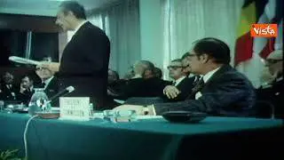 30 anni fa si scioglieva la Dc, ecco Aldo Moro in Argentina nel 1971