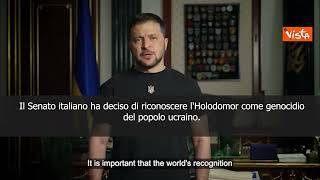 Zelensky: Italia riconosce l'Holodomor come genocidio del popolo ucraino