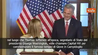 Meloni: Legame tra Italia e Usa ancora più forti da guerra in Ucraina