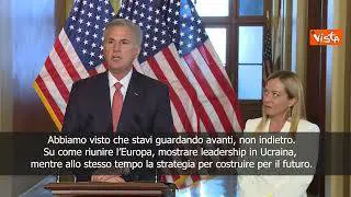 Mc Carty: Meloni uno dei leader più impressionanti, guarda avanti, non indietro