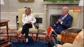Meloni a Biden: "In tempi difficili sappiamo chi sono amici"