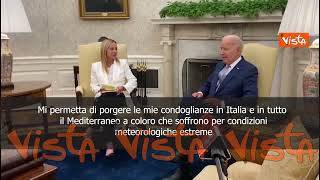 Meloni incontra Biden, il Presidente Usa: Siamo diventati amici