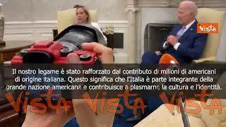 Meloni: Amicizia Italia-Usa solida indipendentemente da colori politici
