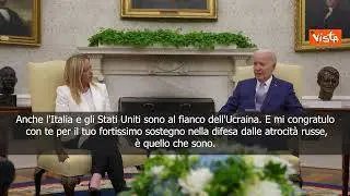 Biden a Meloni: Grazie per sostegno all'Ucraina