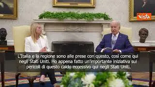 Biden a Meloni: Vicinanza per condizioni meteorologiche estreme in Italia e Mediterraneo