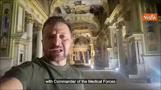 Ucraina, ecco il video di Zelensky girato nella Cattedrale della Trasfigurazione di Odessa