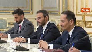 Zelensky riceve il Primo Ministro del Qatar