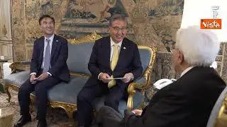 Mattarella riceve il ministro degli Esteri della Corea del Sud, le immagini