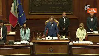 Il minuto di silenzio in memoria della Strage di Bologna presso l'Aula del Senato