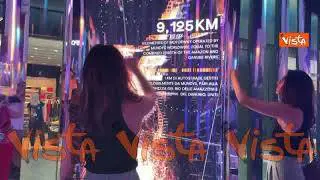 Ecco Moving data, l'opera interattiva di Mundys installata a Fiumicino per promuovere sostenibilità