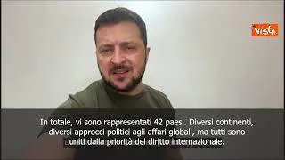SOTTOTITOLI Zelensky: Formula di pace è ritorno all'ordine internazionale