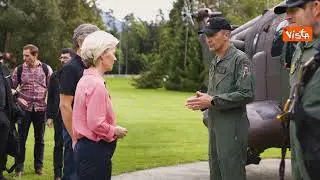 Von der Leyen sorvola zone alluvionate in Slovenia