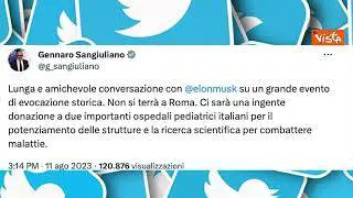 Elon Musk: "Combattimento con Zuckerberg in Italia in location epica". Sangiuliano: Non sarà a Roma