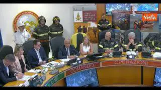 Piantedosi ai Vigili del Fuoco: "Grazie a voi e alle famiglie che condividono vostri sacrifici"