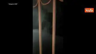 Nubifragio nel Torinese, le immagini del temporale nella notte