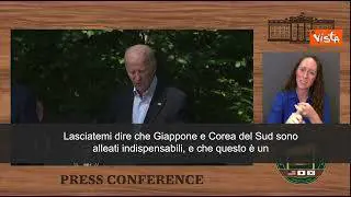 Biden: "Sud Corea e Giappone alleati indispensabili, questo è momento storico"
