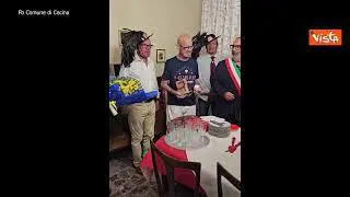 Tripolino Giannini è l'uomo più anziano d'Italia. Ecco i festeggiamenti per i suoi 111 anni