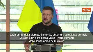 SOTTOTITOLI Zelensky: Consegna degli F-16 è decisione storica