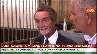 Europei equitazione a Milano, Fontana: Cavalli sono animali eccezionali