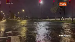 Uragano Idalia in Florida, ecco le strade allagate a Tampa