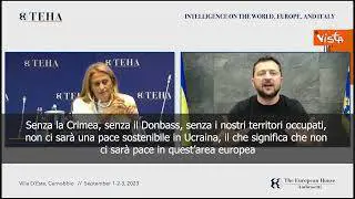 Zelensky: Nessuna pace sostenibile senza Crimea e Donbass