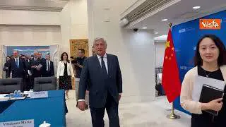 Tajani incontra il ministro del Commercio cinese a Pechino, le immagini