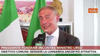 Urso incontra il presidente della Lombardia Fontana: Presentare regione ancora di più al mondo