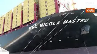 Cerimonia di battesimo della Msc Nicola Mastro, Fedriga: Occhi puntati su Trieste e il suo porto