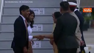 G20 in India, l'arrivo del Primo Ministro del Regno Unito Sunak