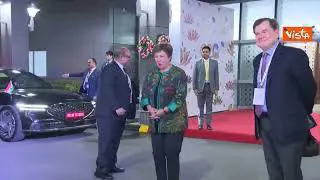 G20 India, la direttrice dell'Fmi Kristalina Georgieva arriva al vertice