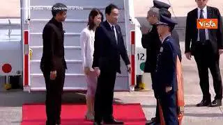 G20 in India, l'arrivo del Primo Ministro del Giappone Kishida