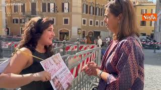 Donna incatenata a Montecitorio contro la violenza di genere, l'incontro con Boldrini