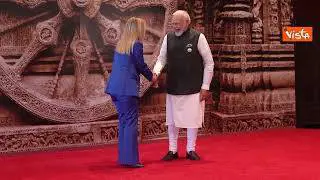 G20 India, Meloni accolta da Modi alla sessione di apertura del vertice