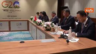 Meloni incontra il Primo Ministro cinese in India